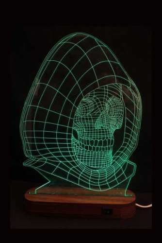 LAMPARA 3D LED MUERTE