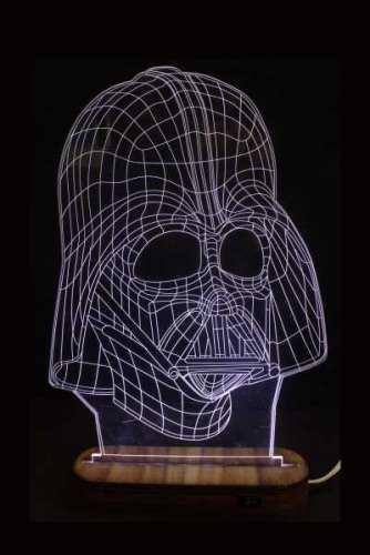 LAMPARA 3D LED STAR  WARS  VADER  