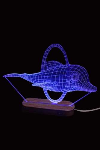 LAMPARA 3D LED DELFIN2