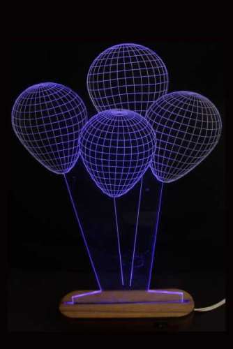 LAMPARA 3D LED GLOBOS