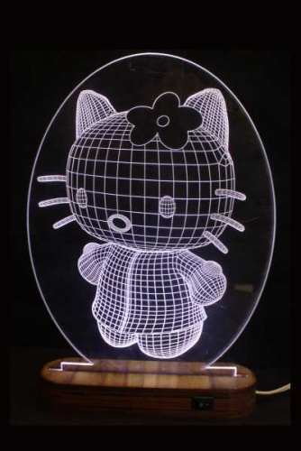 LAMPARA 3D LED HELLO KITTY