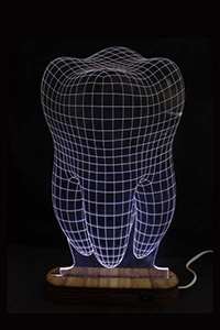 LAMPARA 3D LED MUELA
