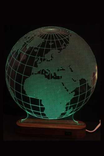LAMPARA 3D LED MUNDO