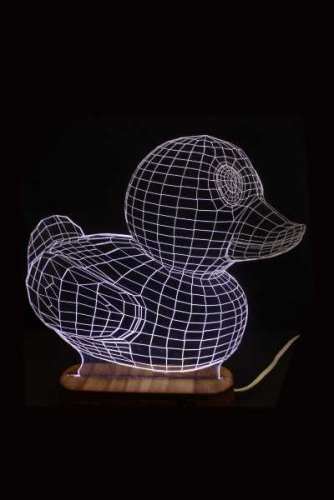 LAMPARA 3D LED PATO