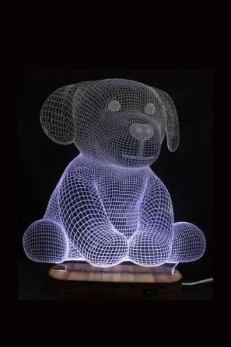 LAMPARA 3D LED PELUCHE PERRO