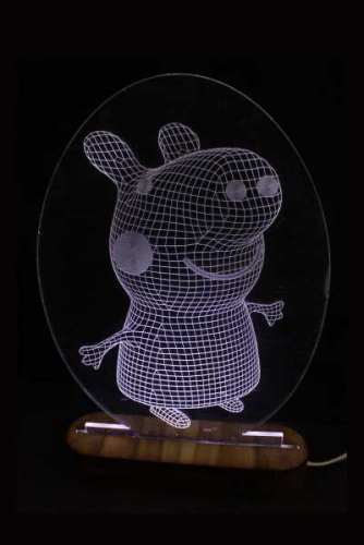 LAMPARA 3D LED PEPA PIG